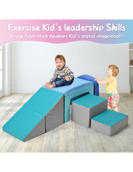Bloques de Espuma SURPCOS para Escalar 6 Piezas Azules