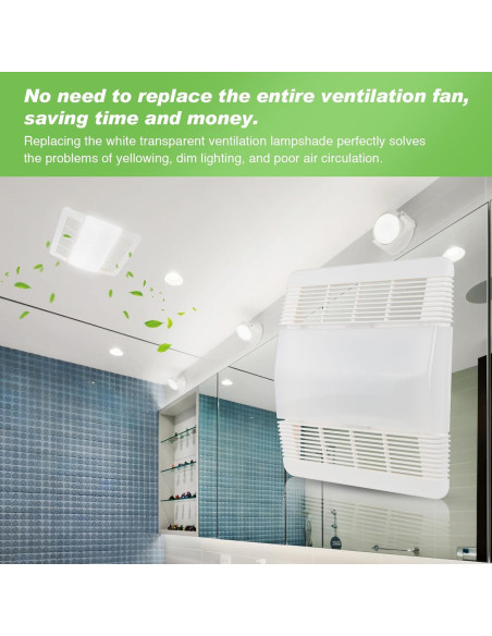 Cubierta de Ventilador de Baño Sfneer 85315000 Blanco