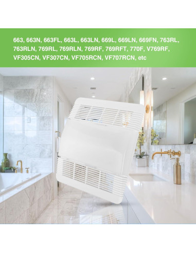 Cubierta de Ventilador de Baño Sfneer 85315000 Blanco