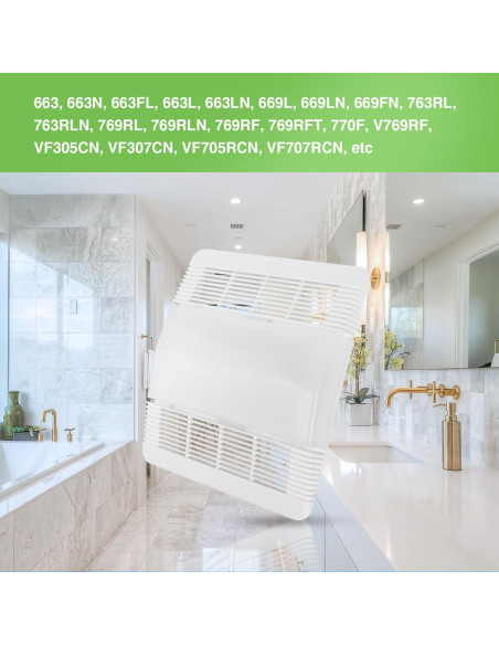 Cubierta de Ventilador de Baño Sfneer 85315000 Blanco