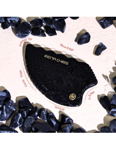 Gua Sha Facial Rena Chris Piedra Jade Natural 10.4x6.9cm 2