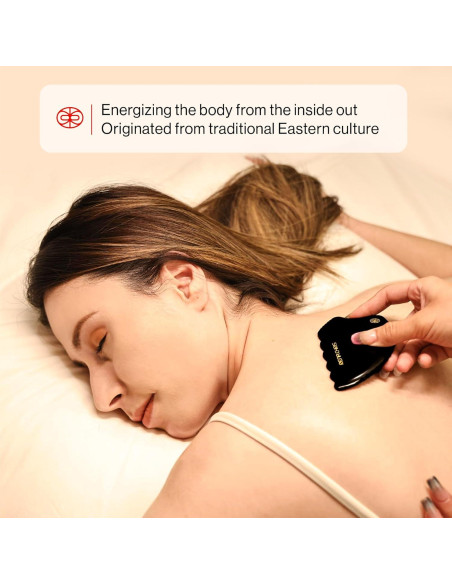 Gua Sha Facial Rena Chris Piedra Jade Natural 10.4x6.9cm