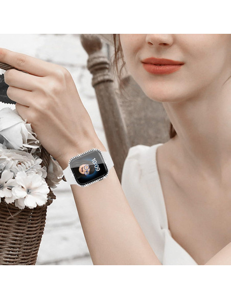 Funda Brillante para Apple Watch Serie 10 42mm - Shenou