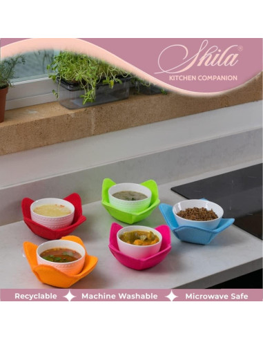 Bowl Cozy SHILA Verde 4 Piezas A Prueba de Microondas