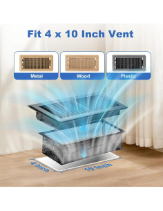 Cubierta de Registro de Piso Attramite 2 Pcs 10x25 cm Nylon 2