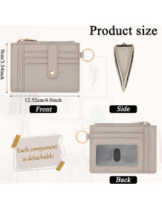 Billetera RFID KNGITRYI Pequeña para Mujeres Minimalista 2