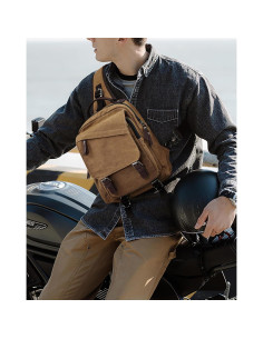 Bolsa Mensajera Lona A-Khaki 33x29cm Multifuncional 2