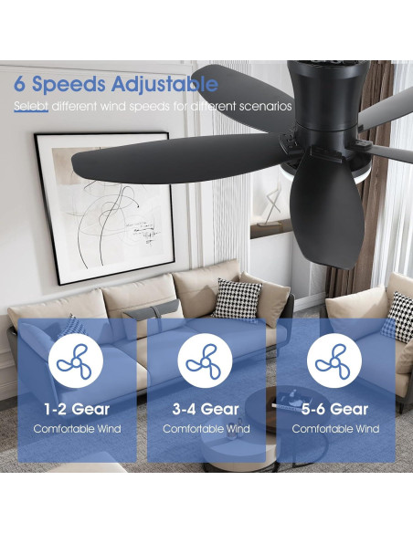 Ventilador de Techo Surtime 36" RGB con Control Remoto y Luz Ventilador de Techo Surtime 36" RGB con Control Remoto y Luz