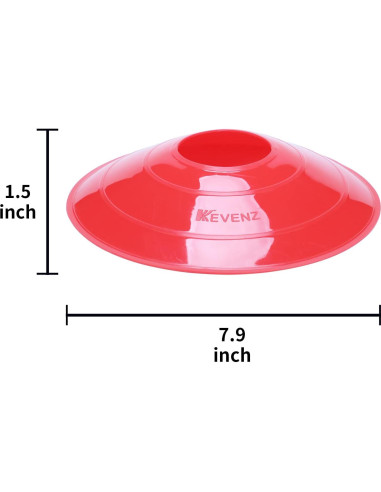 Conos de Entrenamiento de Fútbol KEVENZ 50 Piezas Multicolor