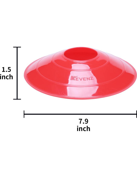 Conos de Entrenamiento de Fútbol KEVENZ 50 Piezas Multicolor