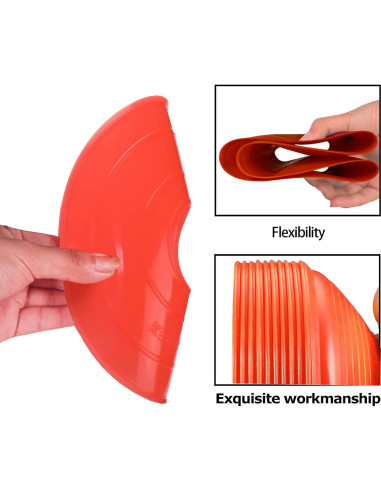 Conos de Entrenamiento de Fútbol KEVENZ 50 Piezas Multicolor