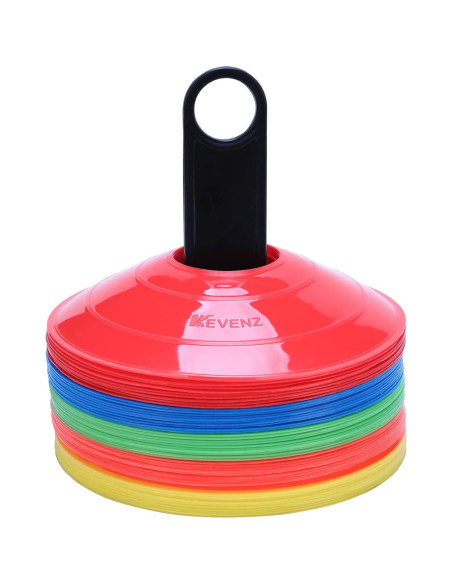 Conos de Entrenamiento de Fútbol KEVENZ 50 Piezas Multicolor
