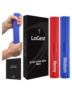 Barras de Ejercitador de Mano Logest Twist - Alivio Tendinitis