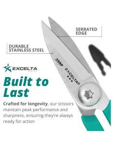 Tijeras de Corte de Kevlar Excelta 5.5" (13.97 cm) Acero Inoxidable 2