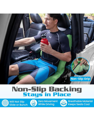 Funda de Asiento de Coche Impermeable Happeseat Verde - Ajuste Universal