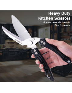 Tijeras de Cocina SLEMOON Multiusos para Carne y Aves 13.2cm 2