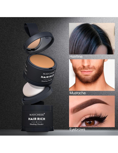 Polvo Sombreador para Cabello Maycheer 22 Beige - Cubrimiento Raíces