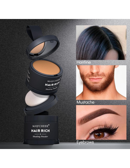 Polvo Sombreador para Cabello Maycheer 22 Beige - Cubrimiento Raíces