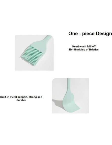 Juego de Brochas y Espátula de Silicona WinAimer Verde 2 Piezas