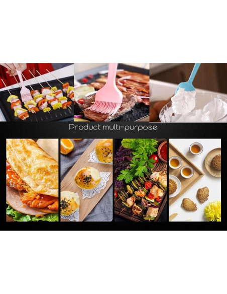 Juego de Brochas y Espátula de Silicona WinAimer Verde 2 Piezas