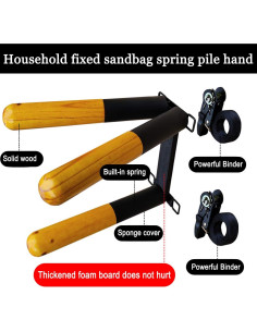 Muñeco de Wing Chun SYNTECSO para entrenamiento ajustable 2