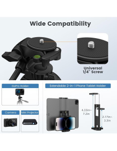 Trípode MoKo 60 cm para Cámara DSLR y Teléfonos 2