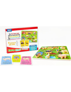 Juego de Laberinto de Granja Julian & Luca | Madera Educativo 2