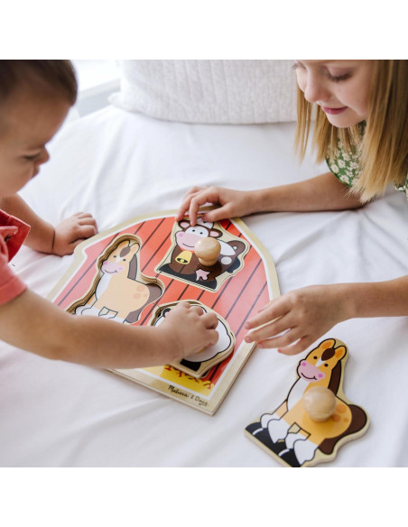 Rompecabezas de Madera Melissa & Doug Animales de Granja