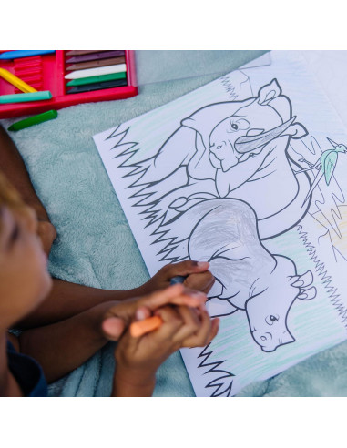 Bloc de Colorear Melissa & Doug 50 Imágenes Animales 35.56x28 cm