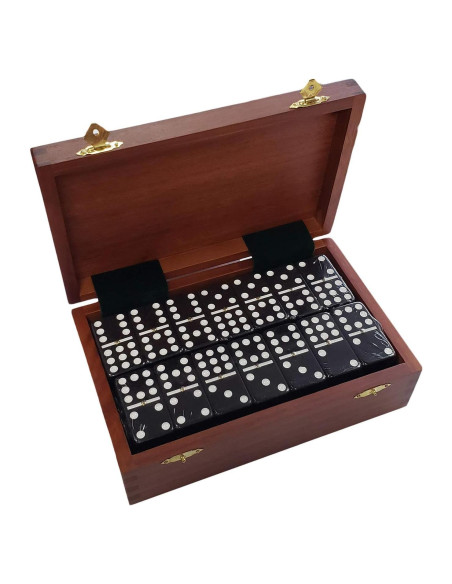 Juego de Dóminos Doble 9 Marion & Co. Jumbo en Caja de Madera