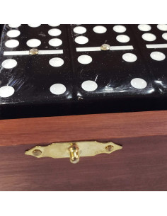 Juego de Dóminos Doble 9 Marion & Co. Jumbo en Caja de Madera 2