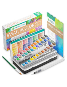 Set de Acuarelas Norberg & Linden 36 Colores y 12 Hojas
