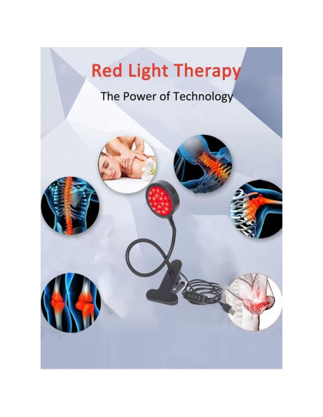 Lámpara Terapia Luz Roja U4GLORY 18 LEDs 660/850nm Ajustable Lámpara Terapia Luz Roja U4GLORY 18 LEDs 660/850nm Ajustable