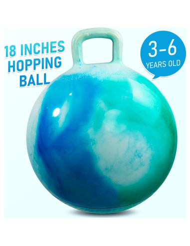 Pelota Saltarina U&C Planet 45 cm con Mango para Niños