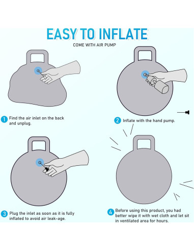 Pelota Saltarina U&C Planet 45 cm con Mango para Niños