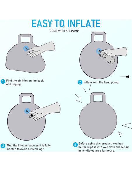 Pelota Saltarina U&C Planet 45 cm con Mango para Niños