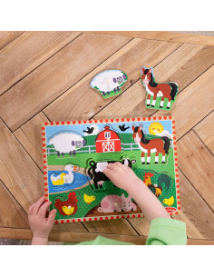 Rompecabezas de Madera Granos de Granja Melissa & Doug 8 Piezas 2
