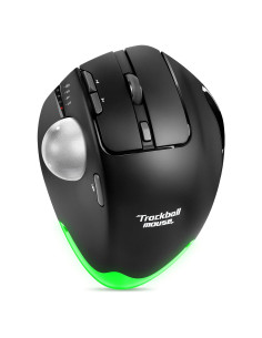 Mouse Inalámbrico TRELC Ergonomico 4800 DPI 7 Botones Negro