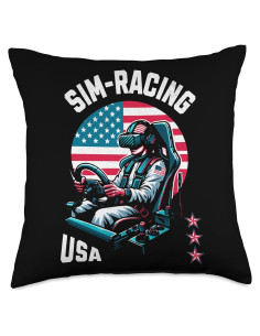 Cojín Decorativo Sim-Racing Gamer 45x45 cm Multicolor