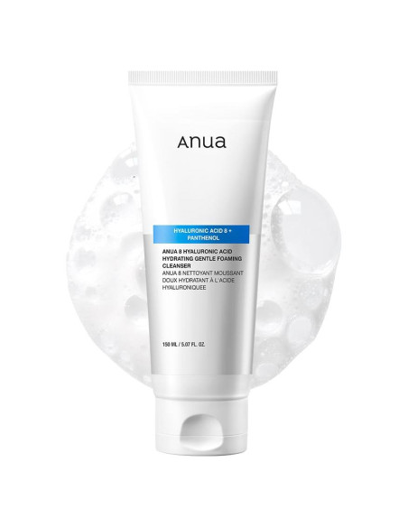 Limpiador Facial Espumoso ANUA 150ml - Ácido Hialurónico