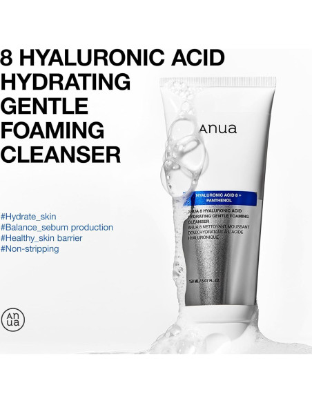 Limpiador Facial Espumoso ANUA 150ml - Ácido Hialurónico