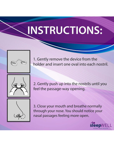 Dilatadores Nasales SleepWELL para Ronquidos - 12 Unidades