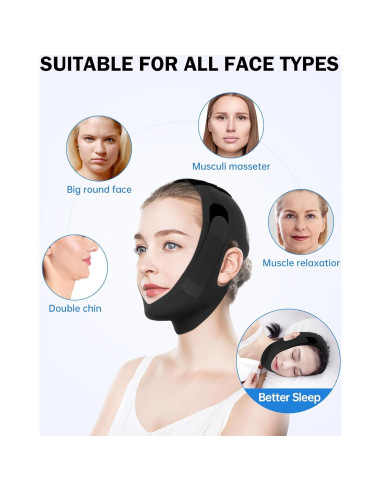 Correa de Barbilla Antironquidos Mittenhugs Ajustable Transpirable