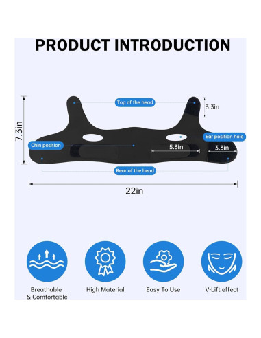 Correa de Barbilla Antironquidos Mittenhugs Ajustable Transpirable