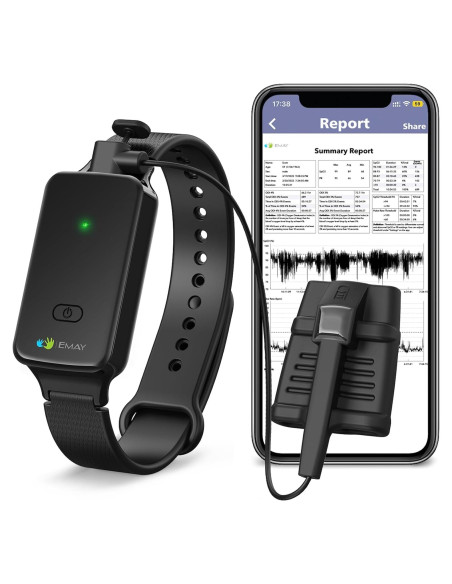 Oxímetro de Pulso EMAY SleepO2 para Muñeca - Registro Continuo