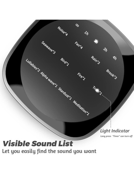 Máquina de Sonido Sleepbox FETEGT1888 25 Sonidos 36 Volumen Máquina de Sonido Sleepbox FETEGT1888 25 Sonidos 36 Volumen