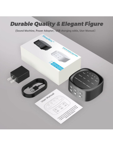 Máquina de Sonido Sleepbox FETEGT1888 25 Sonidos 36 Volumen