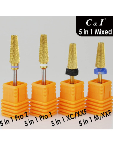Broca de Uñas C&I Pro2 5 en 1 Carburo de Tungsteno