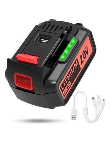 Cargador USB-C 20V 6.0Ah Black & Decker para Aspiradora