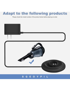 Base de Cargador Black & Decker BDH2000L para Aspiradora 2